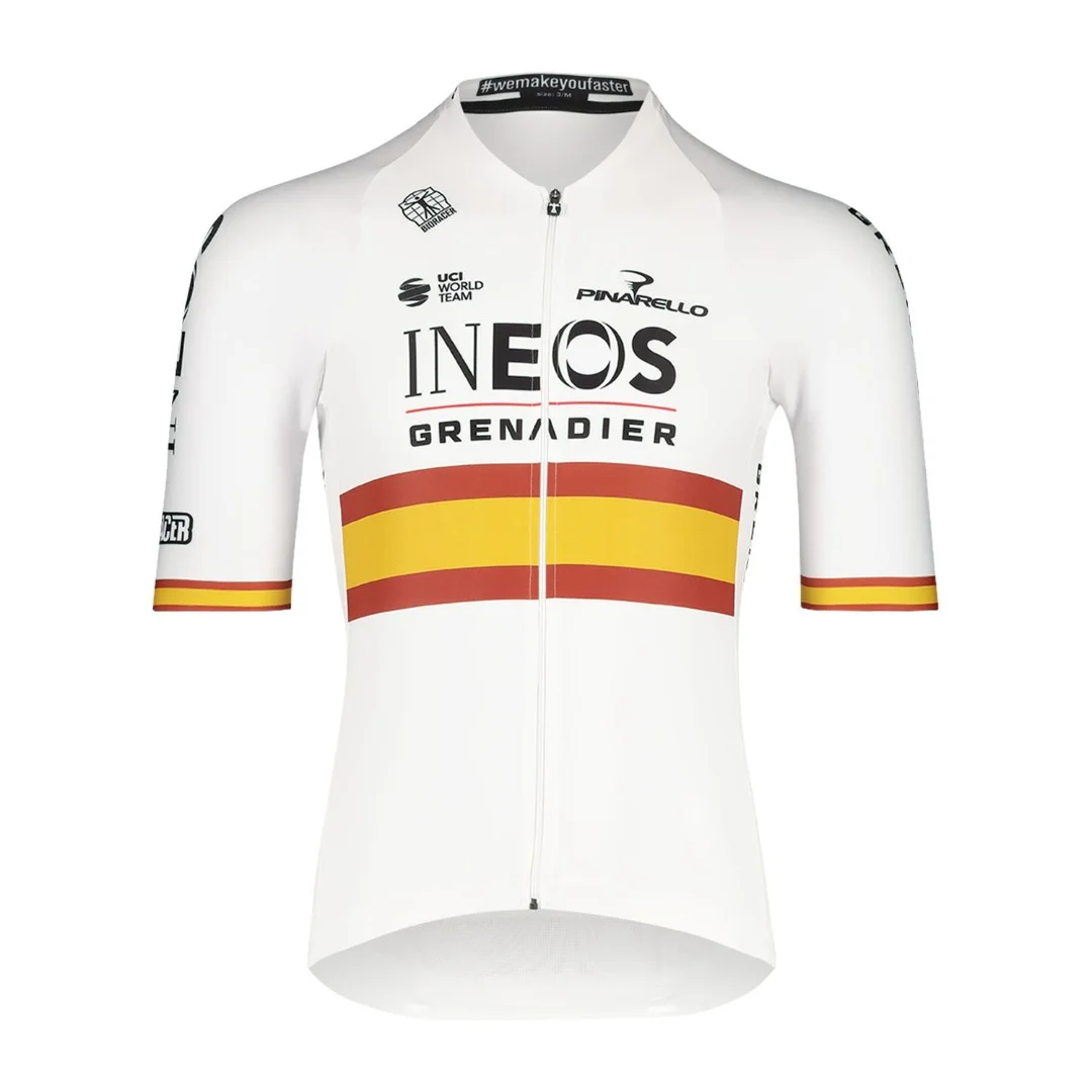 Ineos Grenadiers Bioracer Icon Kampioen Spanje Fietsshirt Korte Mouw Heren