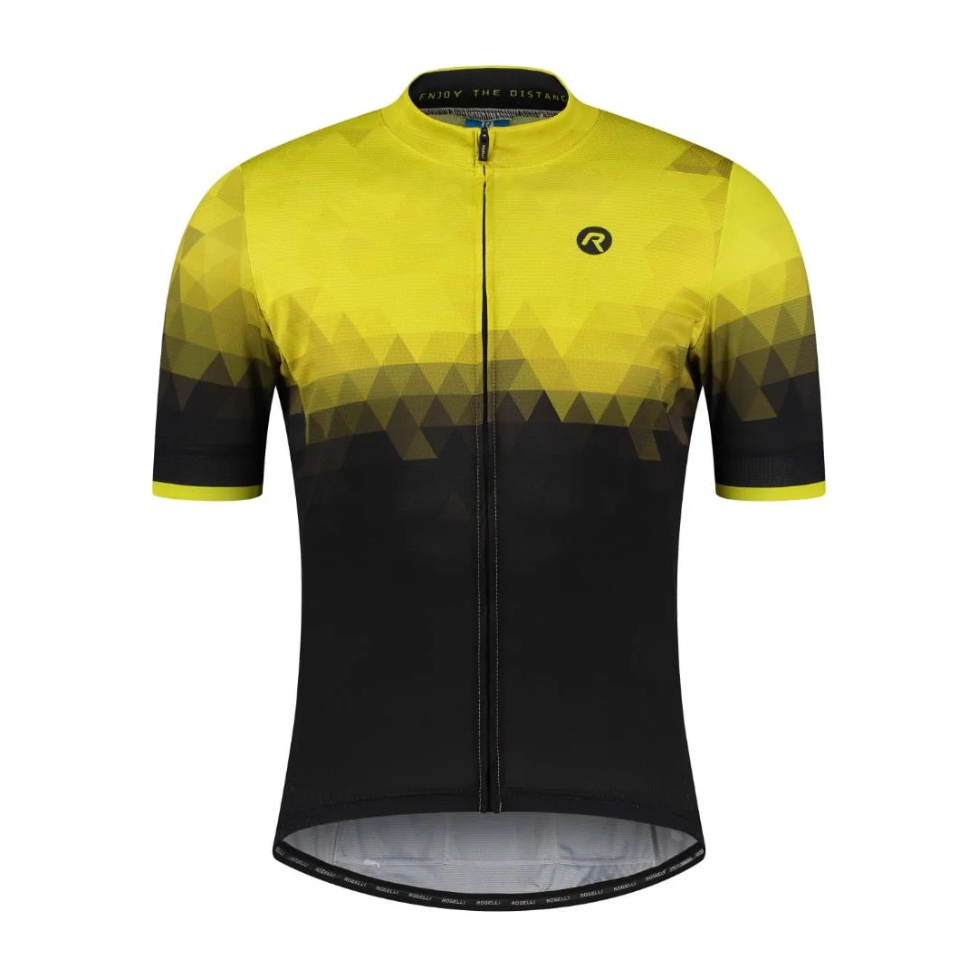 Rogelli Sphere Fietsshirt Heren Zwart/Fluor geel