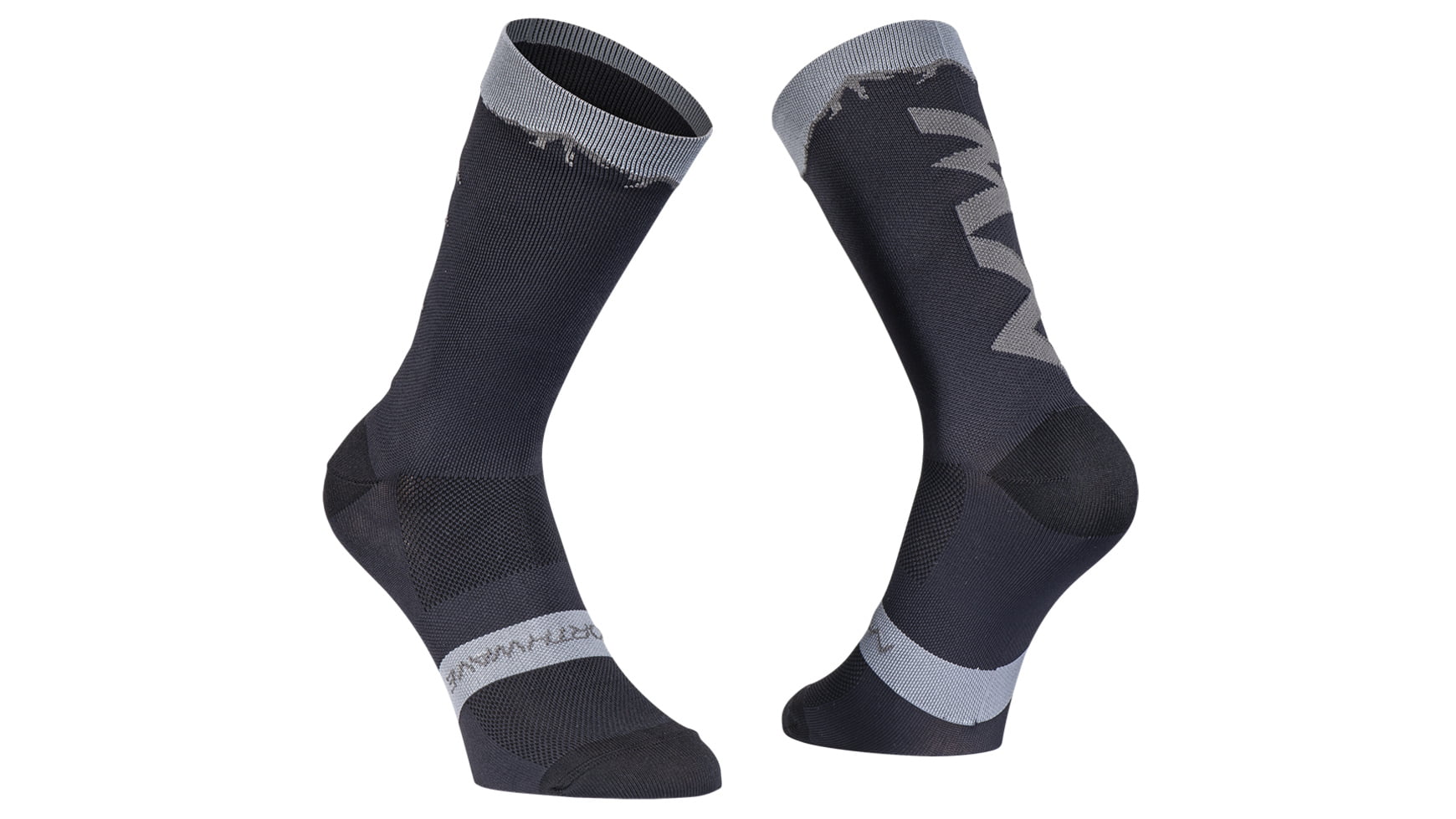 Northwave Clan Fietssokken Zwart/Grijs