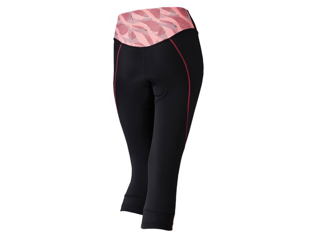 Agu Broek 3/4 Grid Dames Zwart/Coral - Afbeelding 2