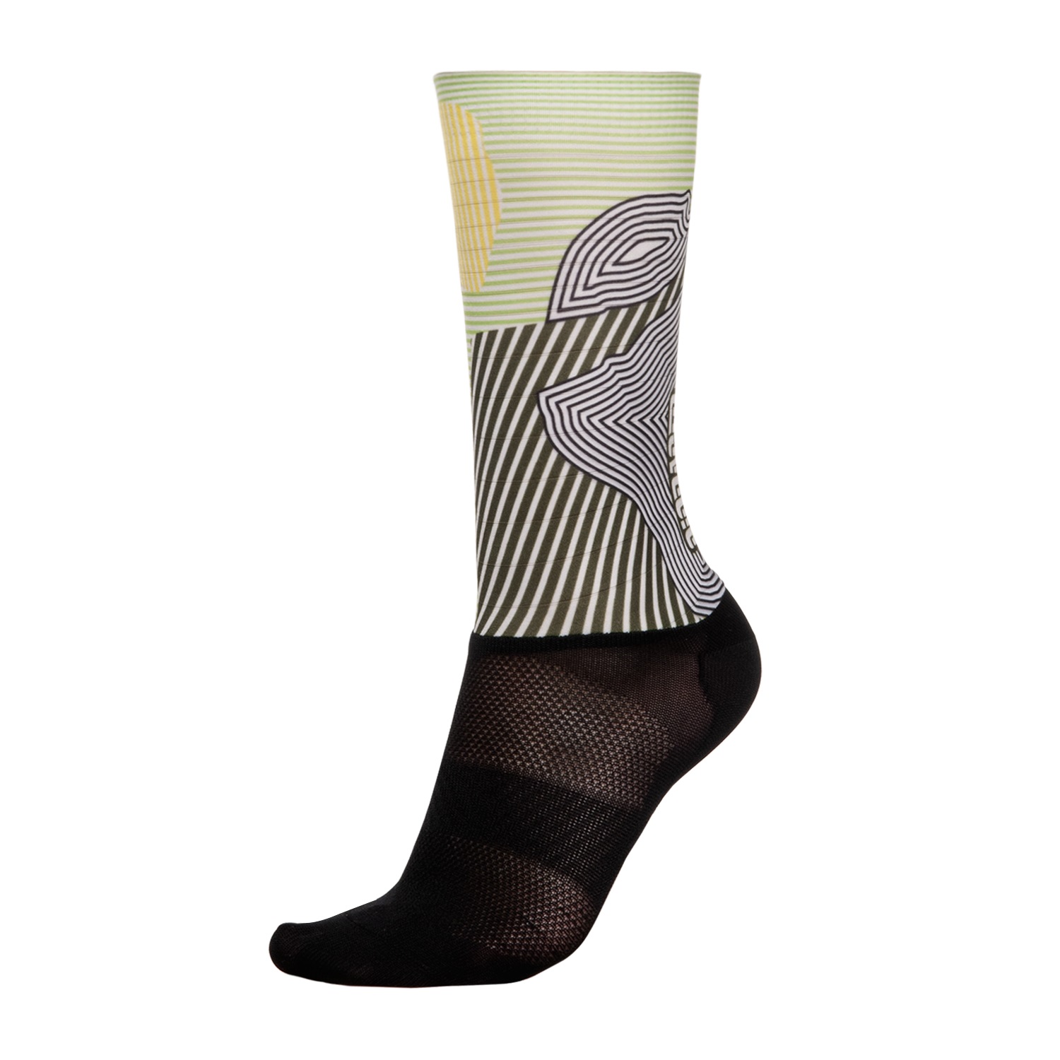 Bioracer Spitfire/Vesper Summer Sokken Kontur Olive/Yellow