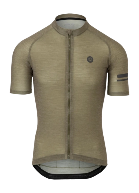 Agu Merino Uni Fietsshirt Trend Heren Groen