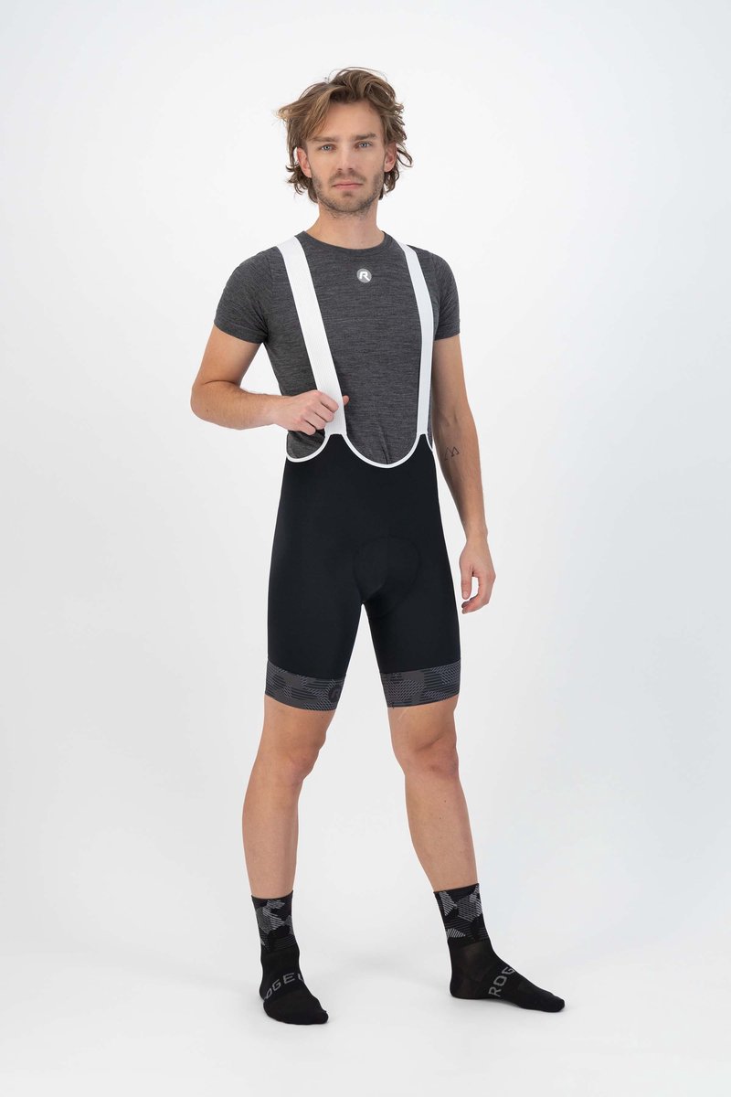Rogelli Camo Bibshort Zwart/Grijs Heren