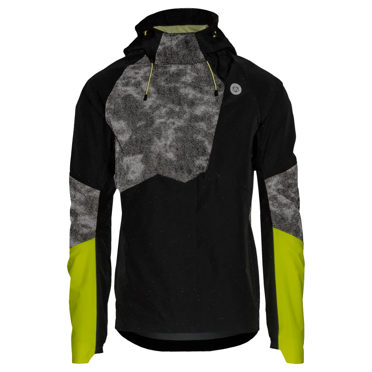Agu Commuter Regenjas Commuter DAMES Hi-Vis Black& Reflection - Afbeelding 2