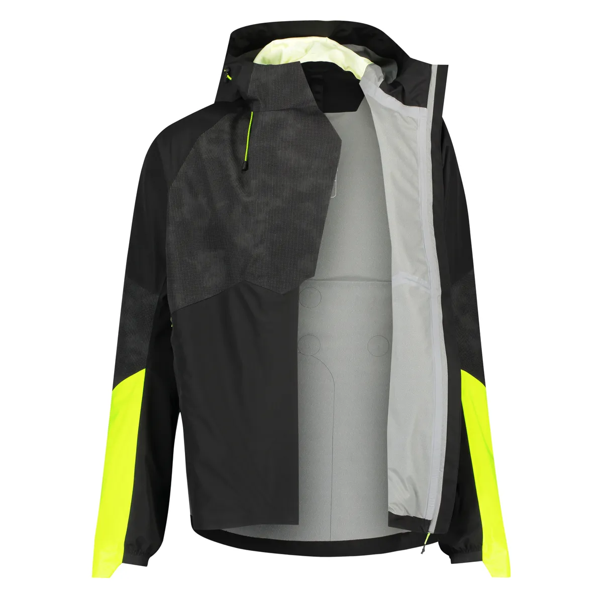 Agu Commuter Regenjas Commuter DAMES Hi-Vis Black& Reflection - Afbeelding 3