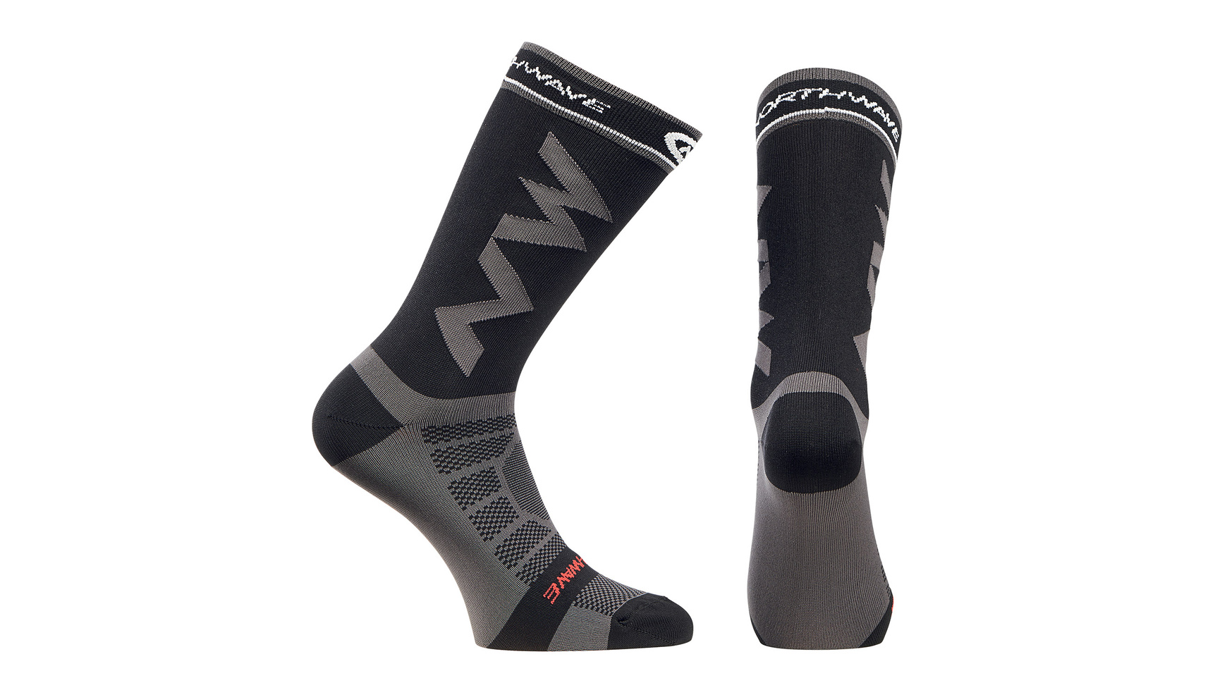 NORTHWAVE EXTREME LIGHT PRO SOCKS ZWART/GRIJS