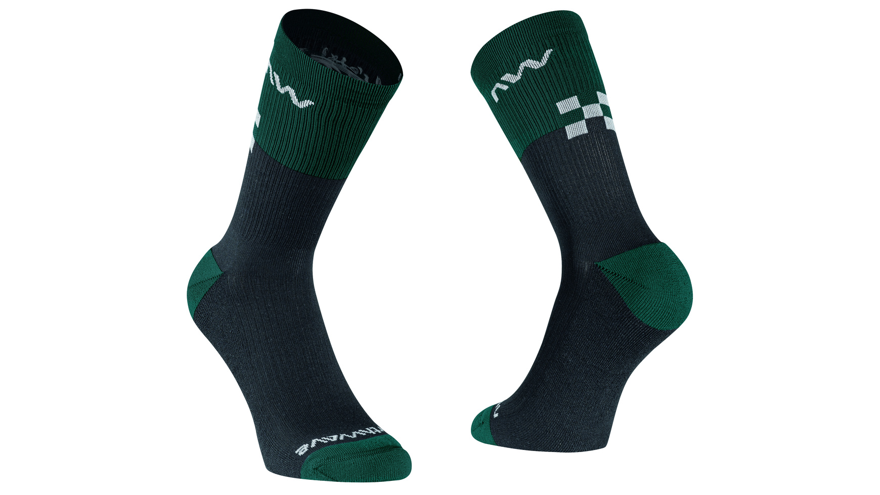 Northwave Edge Fietssokken Zwart/Donkergroen