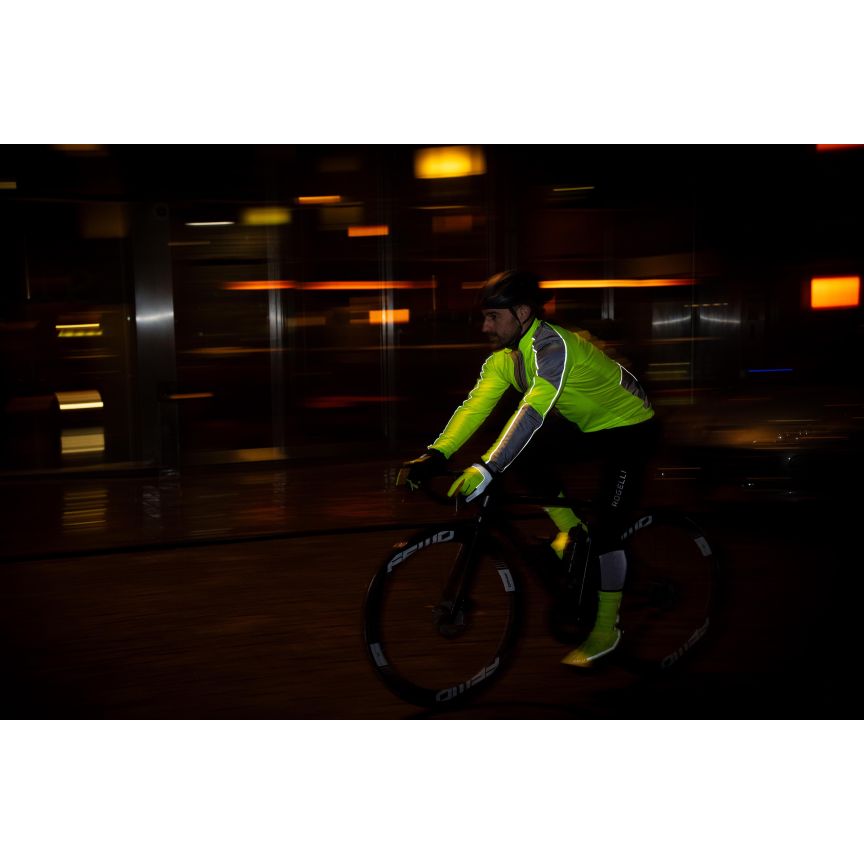 Rogelli Essential HI VIS Winter Fietsjack Heren - Neon Geel - Afbeelding 4