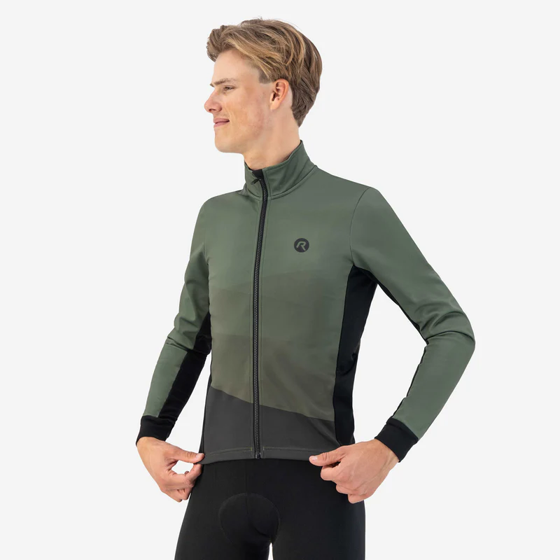 Rogelli Tarax Fietsjack Winter Leger Groen - Afbeelding 3