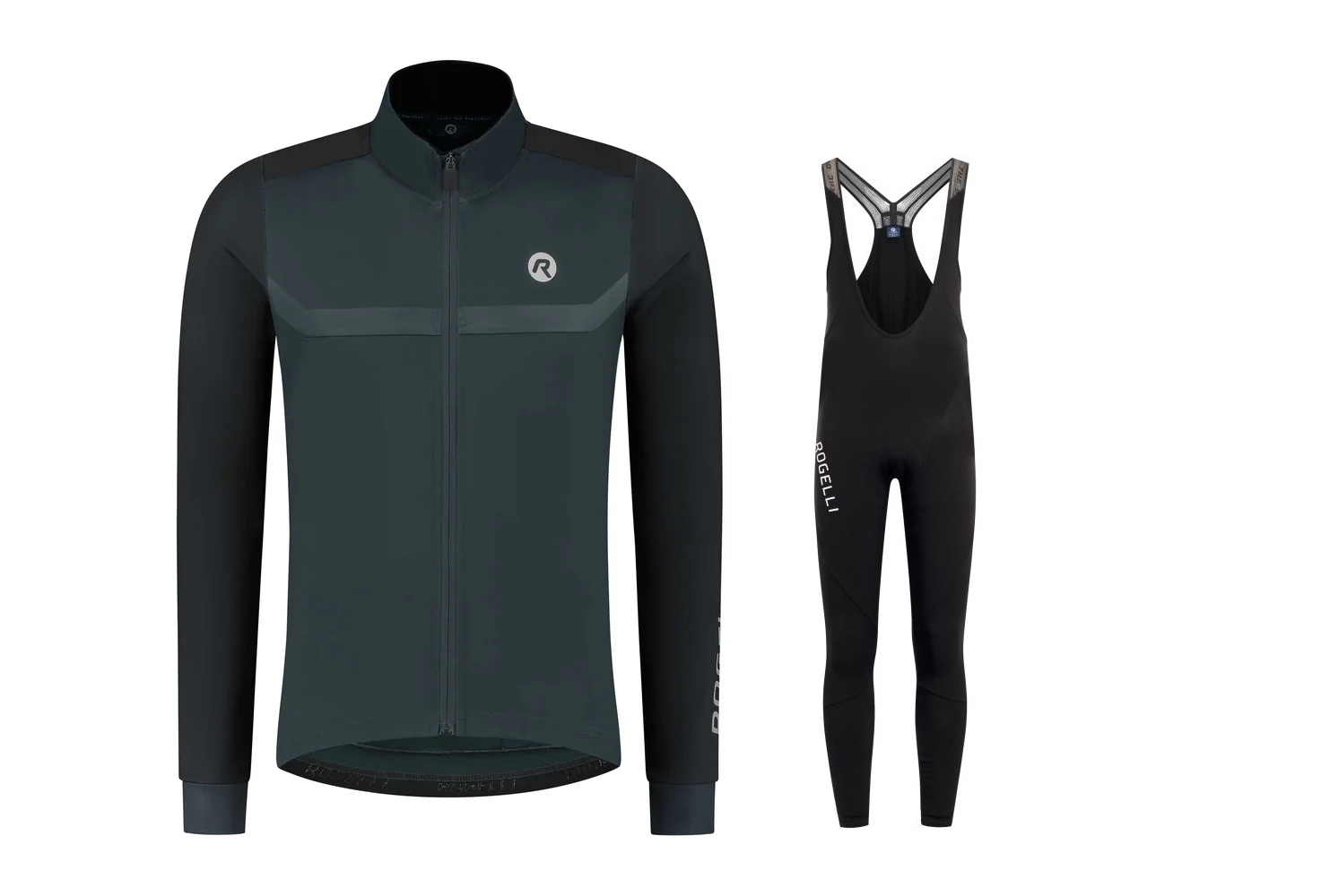 Rogelli Mono Winter Fietsset – Blauw/Zwart