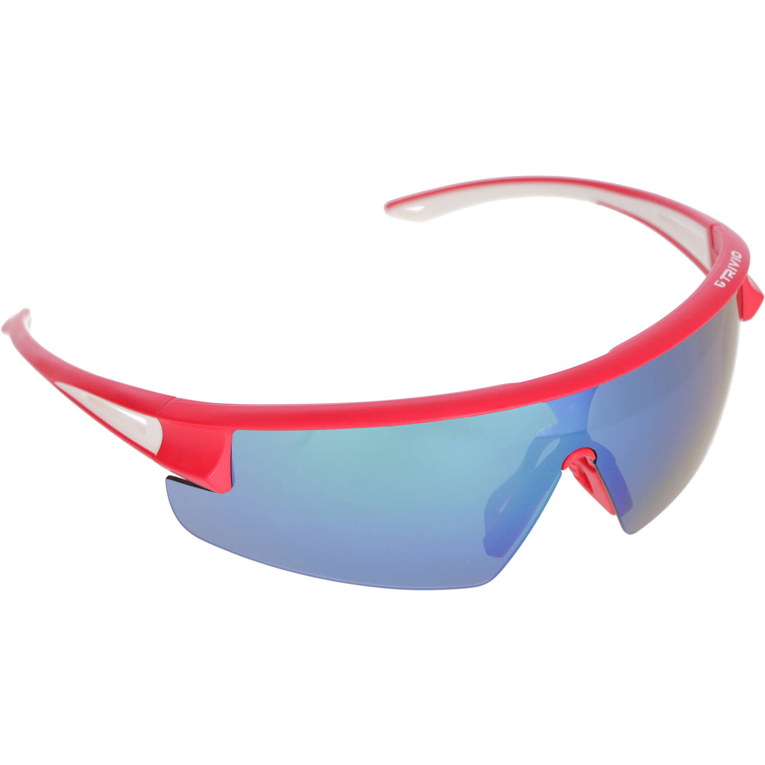 Trivio - Fietsbril Hadley Rood / Wit met 2 Extra Lenzen