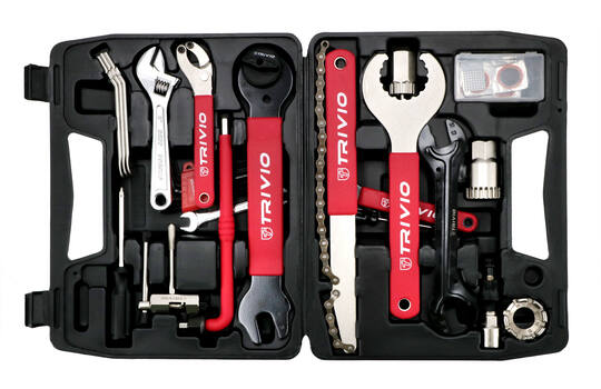 Trivio - Fietsgereedschap Starter Gereedschapskoffer Toolbox 18 Delig - Afbeelding 2