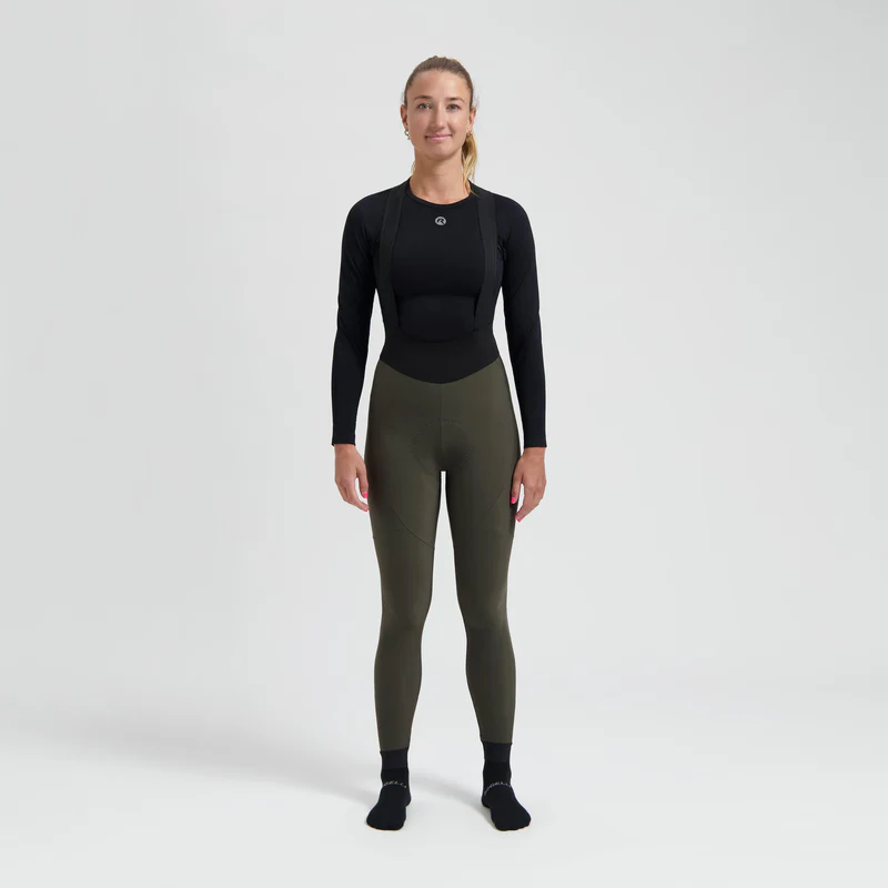 Rogelli Signature Lange Fietsbroek Dames - Legergroen - Afbeelding 3