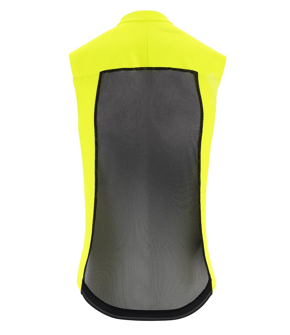 Assos MILLE GTS C2 Spring/Fall Windvest Fluo Geel/Zwart Heren - Afbeelding 2