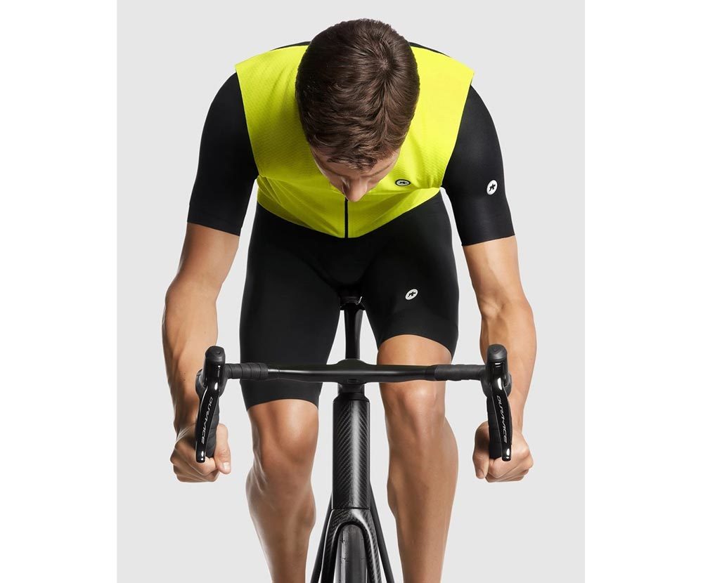 Assos MILLE GTS C2 Spring/Fall Windvest Fluo Geel/Zwart Heren - Afbeelding 3