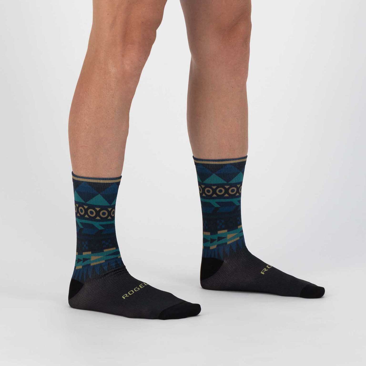 Rogelli Aztec Sokken Heren Blauw/Desert - Afbeelding 2