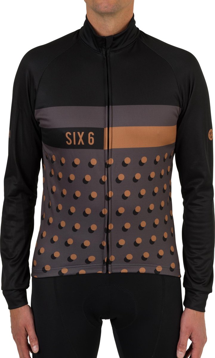 AGU Dot Fietsshirt Lange Mouwen Six6 Beige - Afbeelding 3