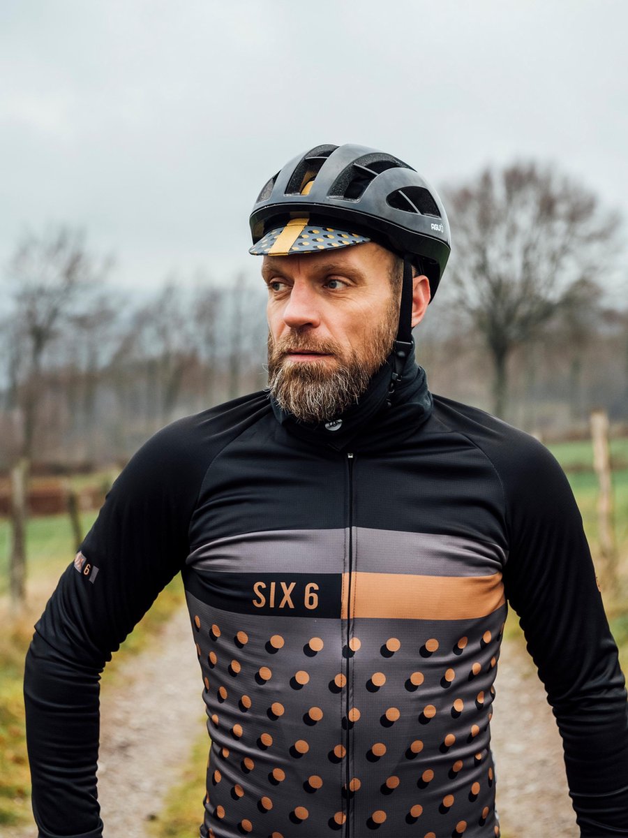 AGU Dot Fietsshirt Lange Mouwen Six6 Beige - Afbeelding 4