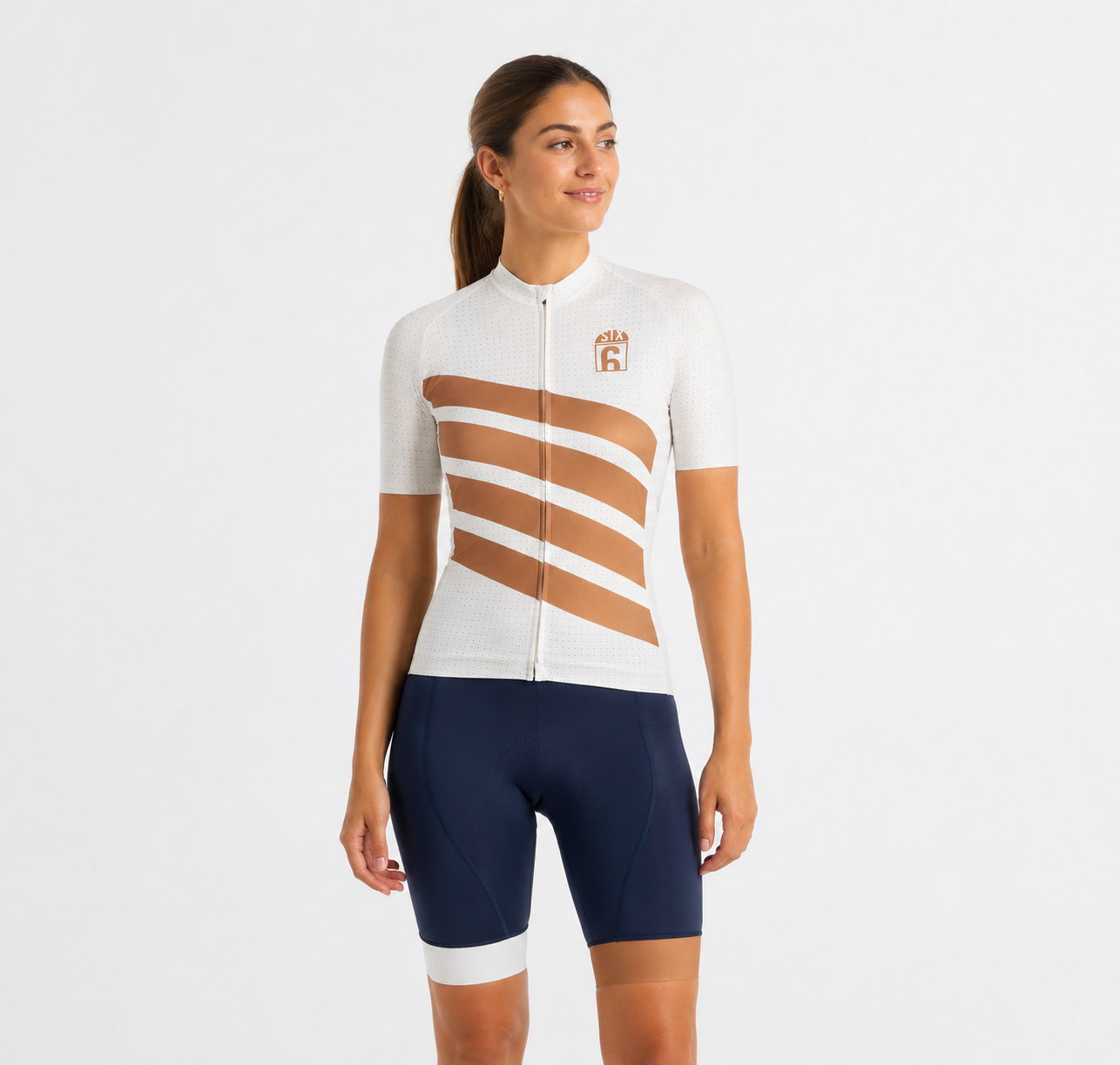 AGU SIX6 Dames Zomertenue – Wit/Blauw - Afbeelding 2