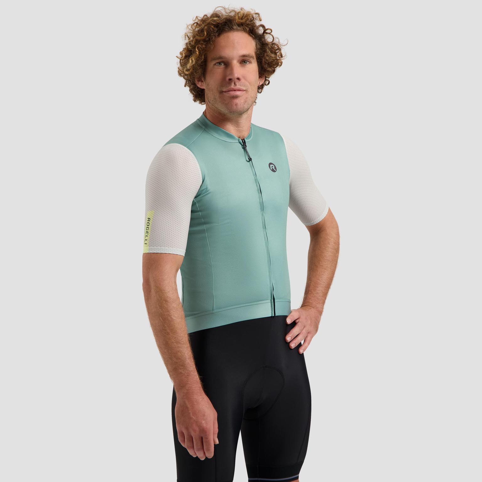 Rogelli Fast Fietsshirt Heren – Mint/Lime - Afbeelding 3
