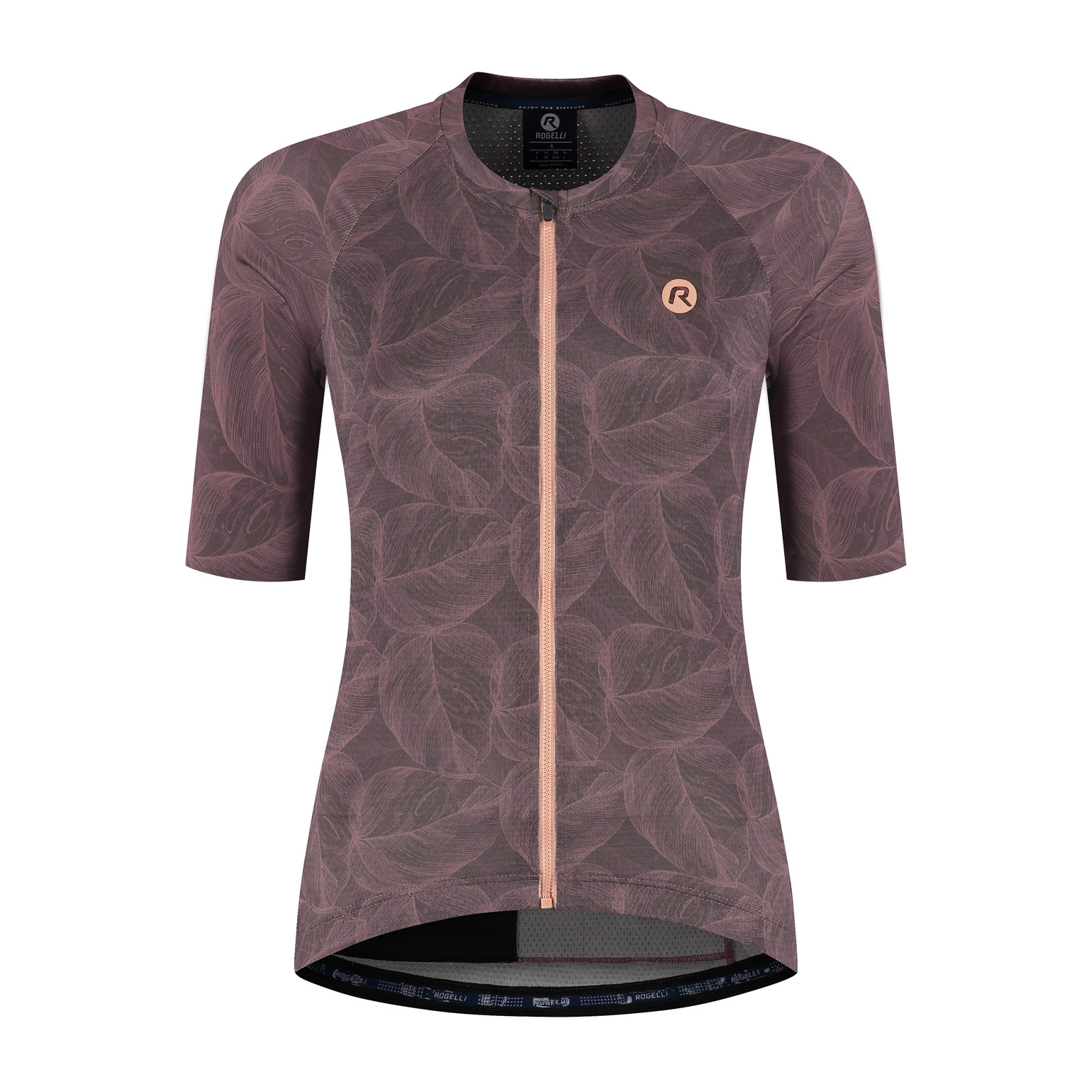 Rogelli Essential Graphic II Fietsshirt Dames – Bordeaux