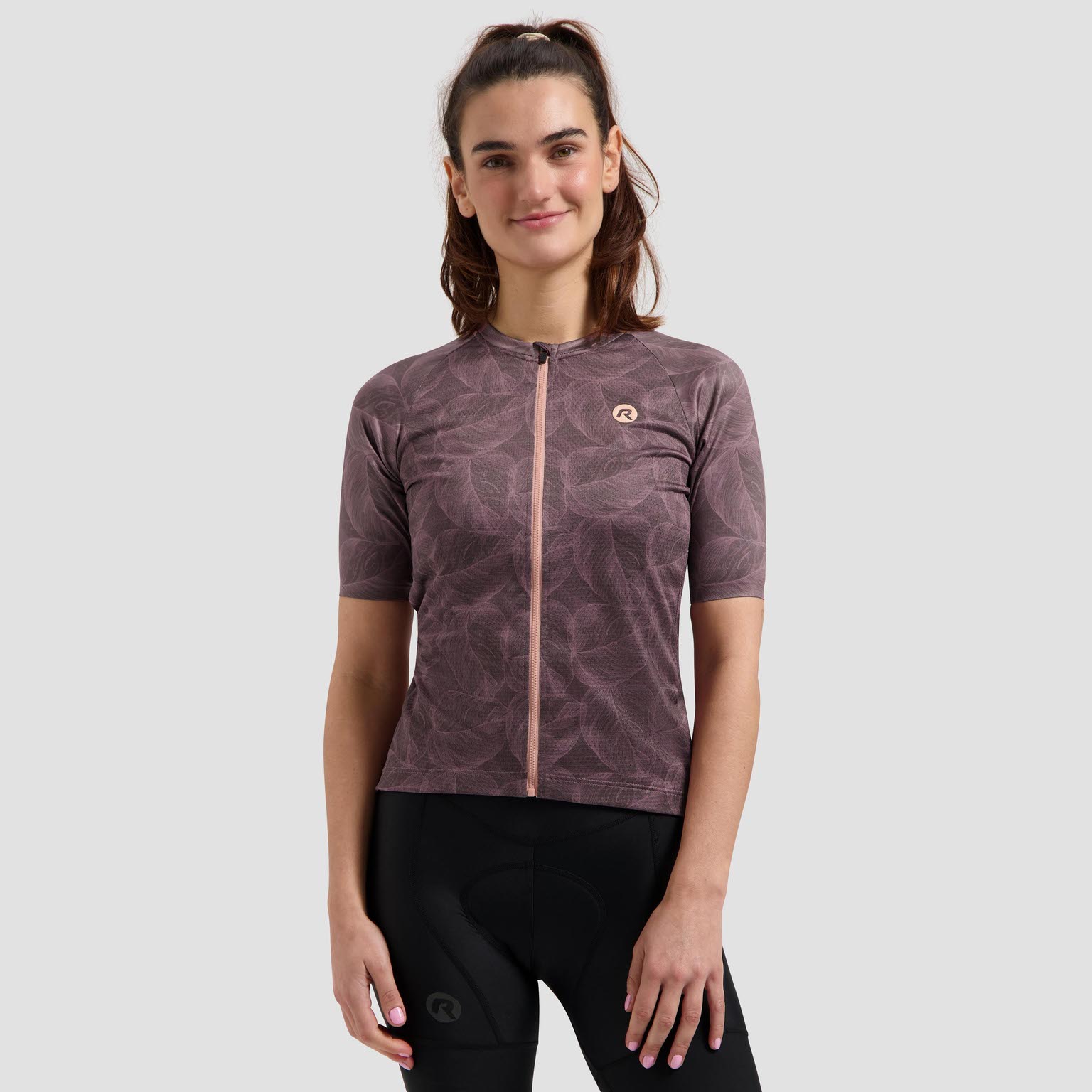 Rogelli Essential Graphic II Fietsshirt Dames – Bordeaux - Afbeelding 3