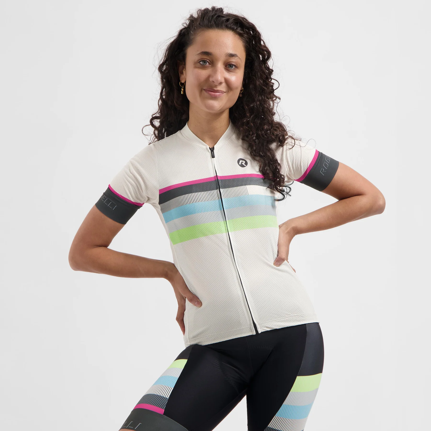 Rogelli Impress II Fietsshirt Dames Zand - Afbeelding 3