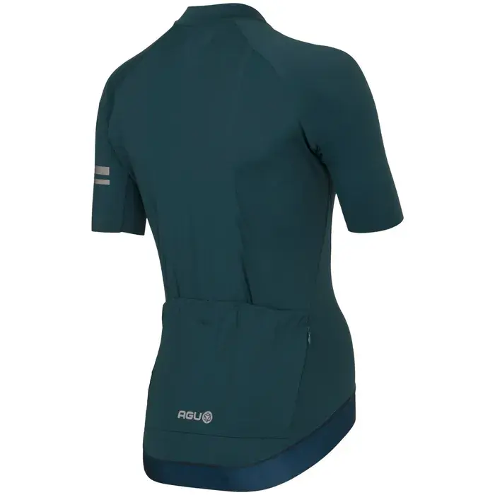 Agu Solid Fietsshirt Performance Dames Donkergroen - Afbeelding 2