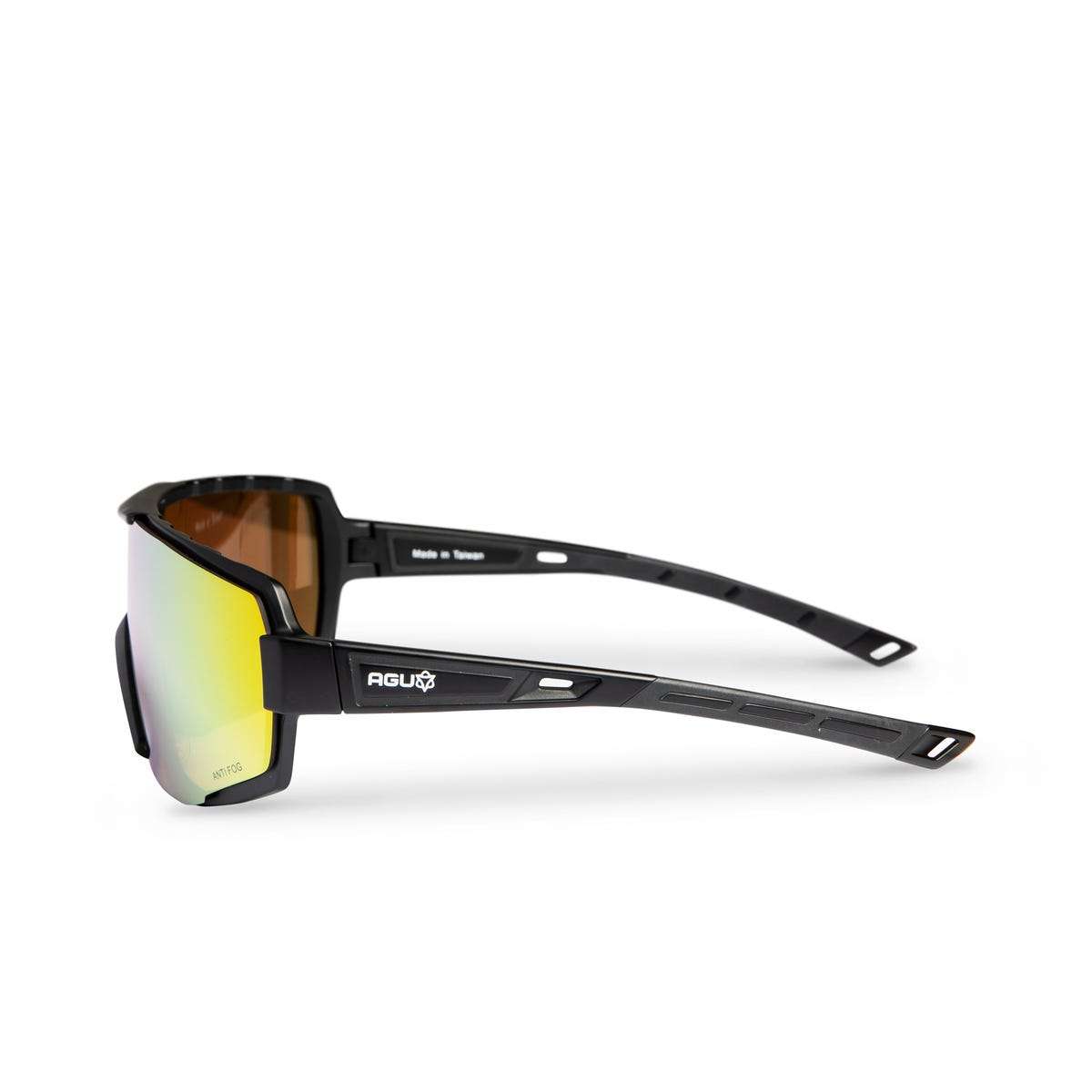 AGU Bold Anti Fog Sport Zonnebril Zwart met Gold Lens - Afbeelding 4