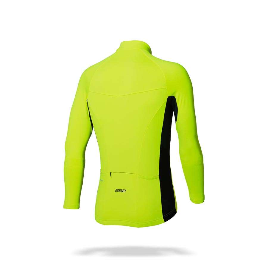 BBB Cycling Transition BBW-237 Fietsshirt Lange Mouwen Neon Geel - Afbeelding 2