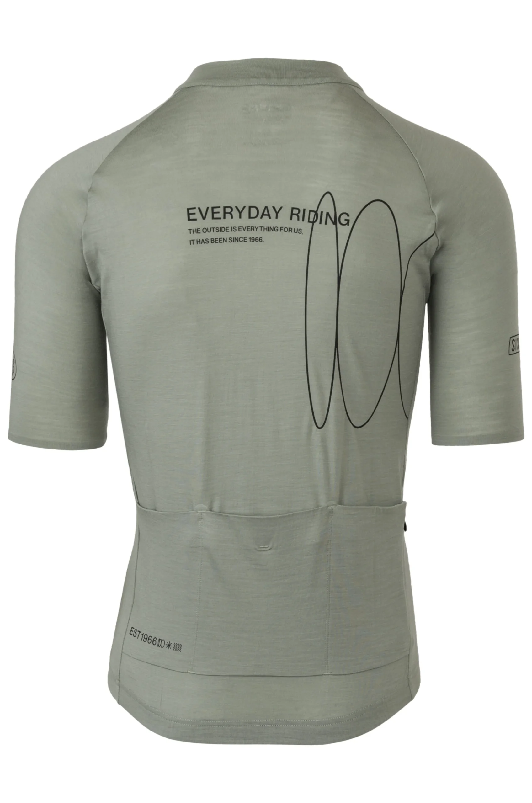 Agu Merino Fietsshirt SIX6 Heren Highland Green - Afbeelding 2