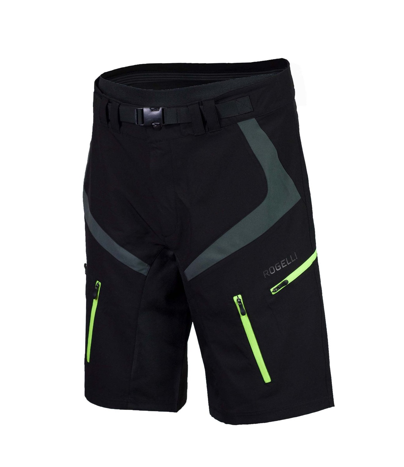 Rogelli Adventure MTB-Short Heren Zwart/Grijs/Fluor