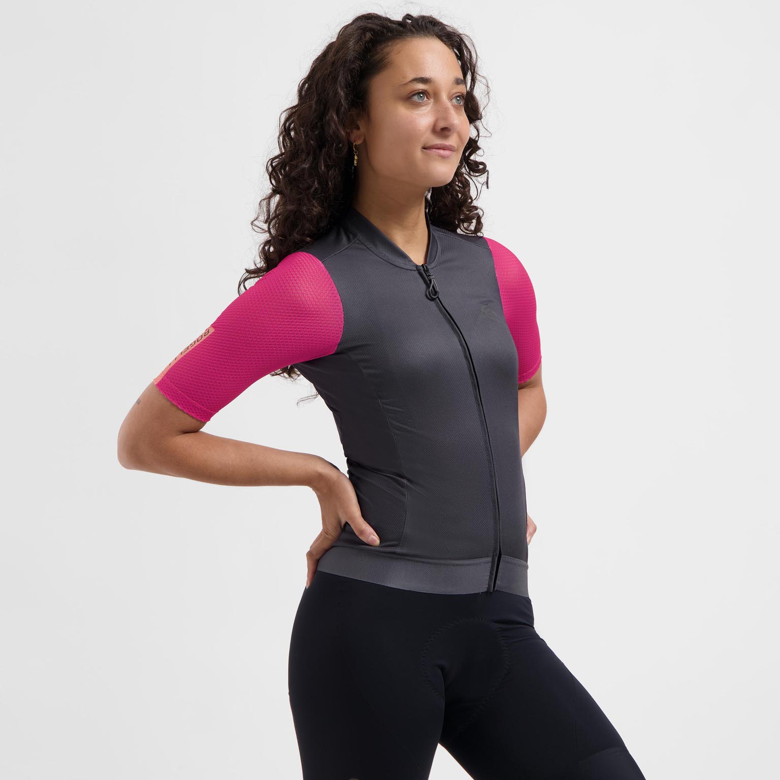 Rogelli Fast Fietsshirt Dames – Roze Coral - Afbeelding 3