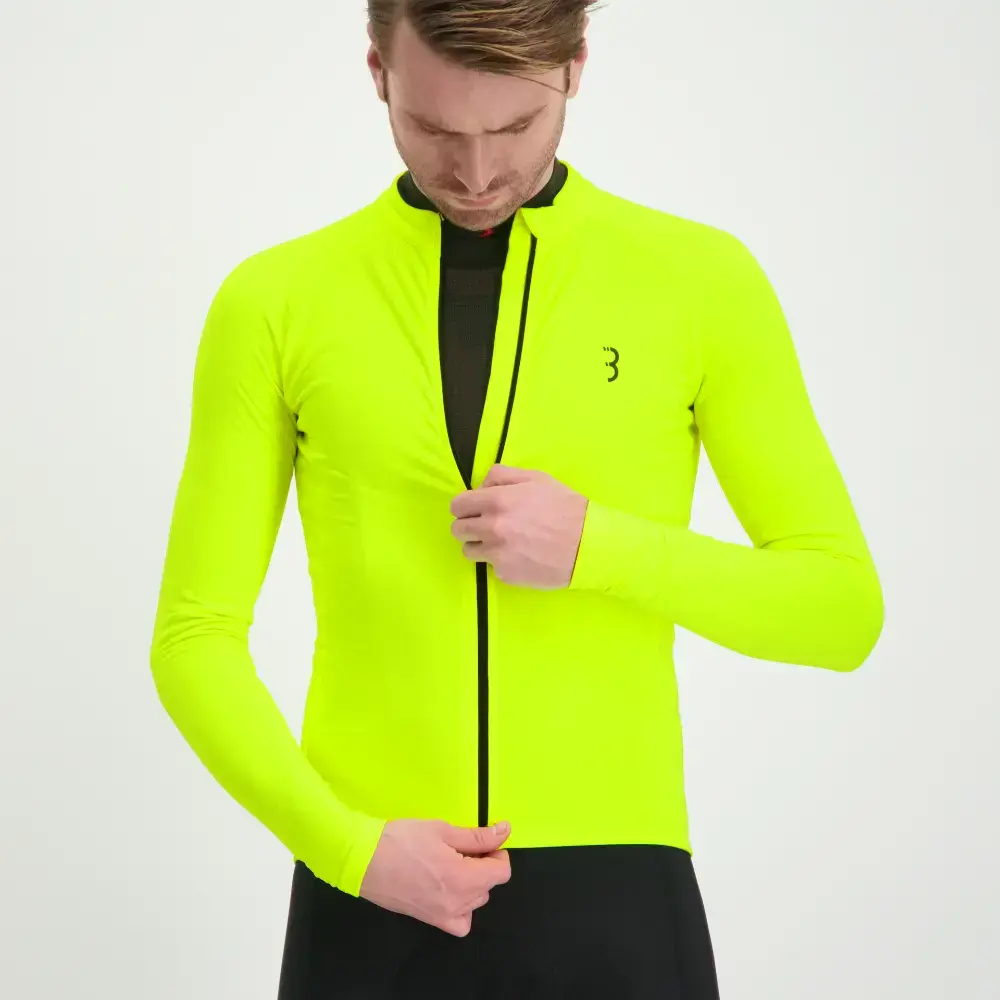 BBB Cycling Transition BBW-237 Fietsshirt Lange Mouwen Neon Geel - Afbeelding 3