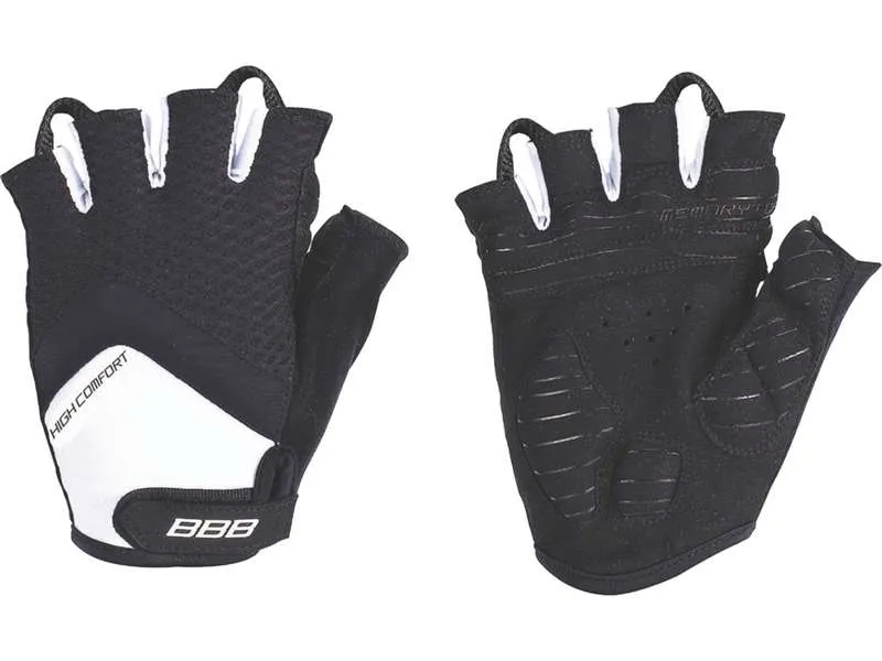 BBB Cycling HighComfort BBW-41 Zomer Fietshandschoenen Zwart/Wit