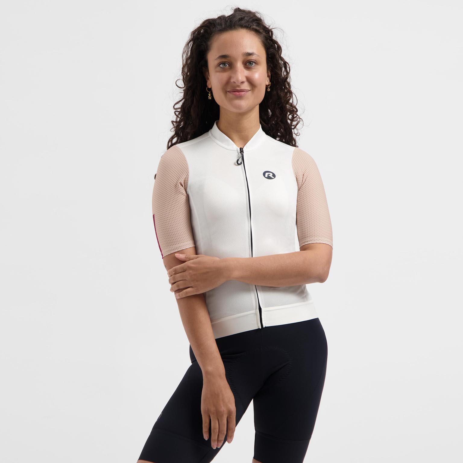 Rogelli Fast Fietsshirt Dames Zand/Roze/Cherry - Afbeelding 3
