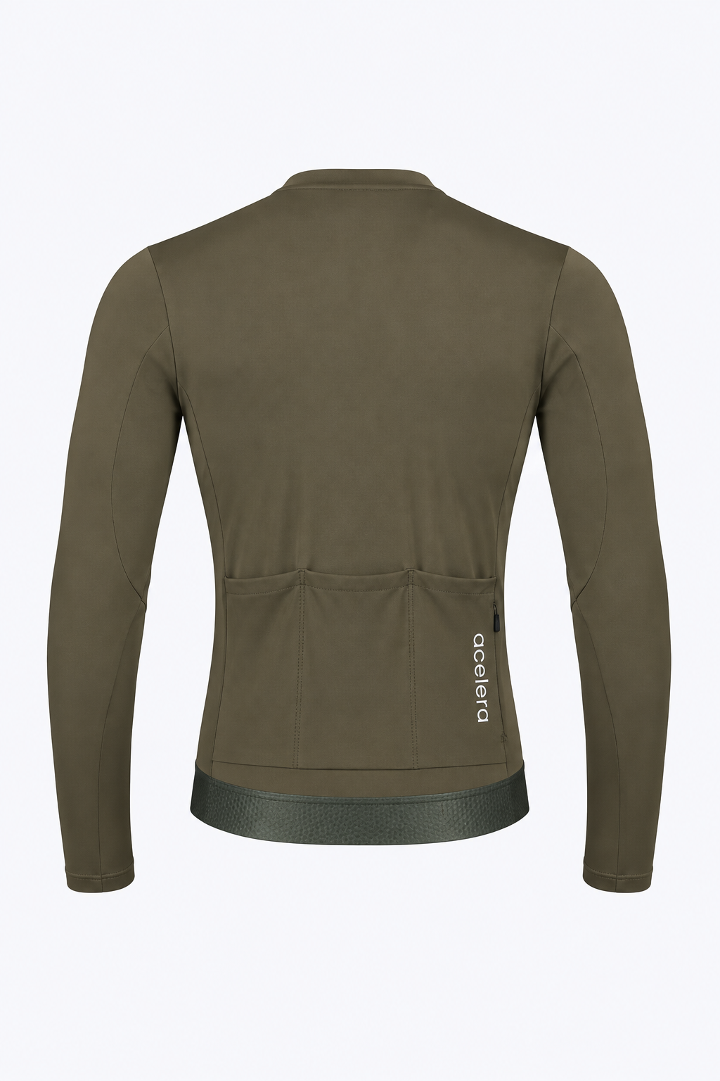 Acelera Heren Pro Fleeced Fietsshirt Lange Mouw Green - Afbeelding 2