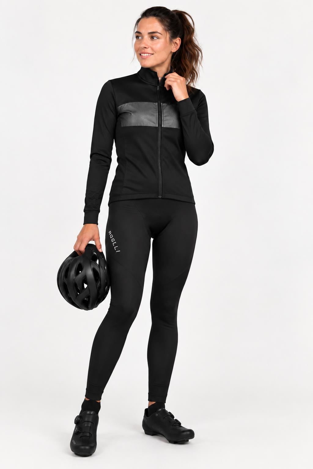 Rogelli Dames Winterset – Attq Winterjack & Mono Lange Fietsbroek Zwart - Afbeelding 2