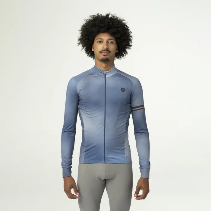 Agu Gradient fietsshirt lange mouwen performance heren Steel Blue - Afbeelding 3