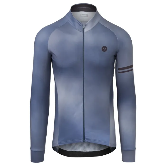 Agu Gradient fietsshirt lange mouwen performance heren Steel Blue