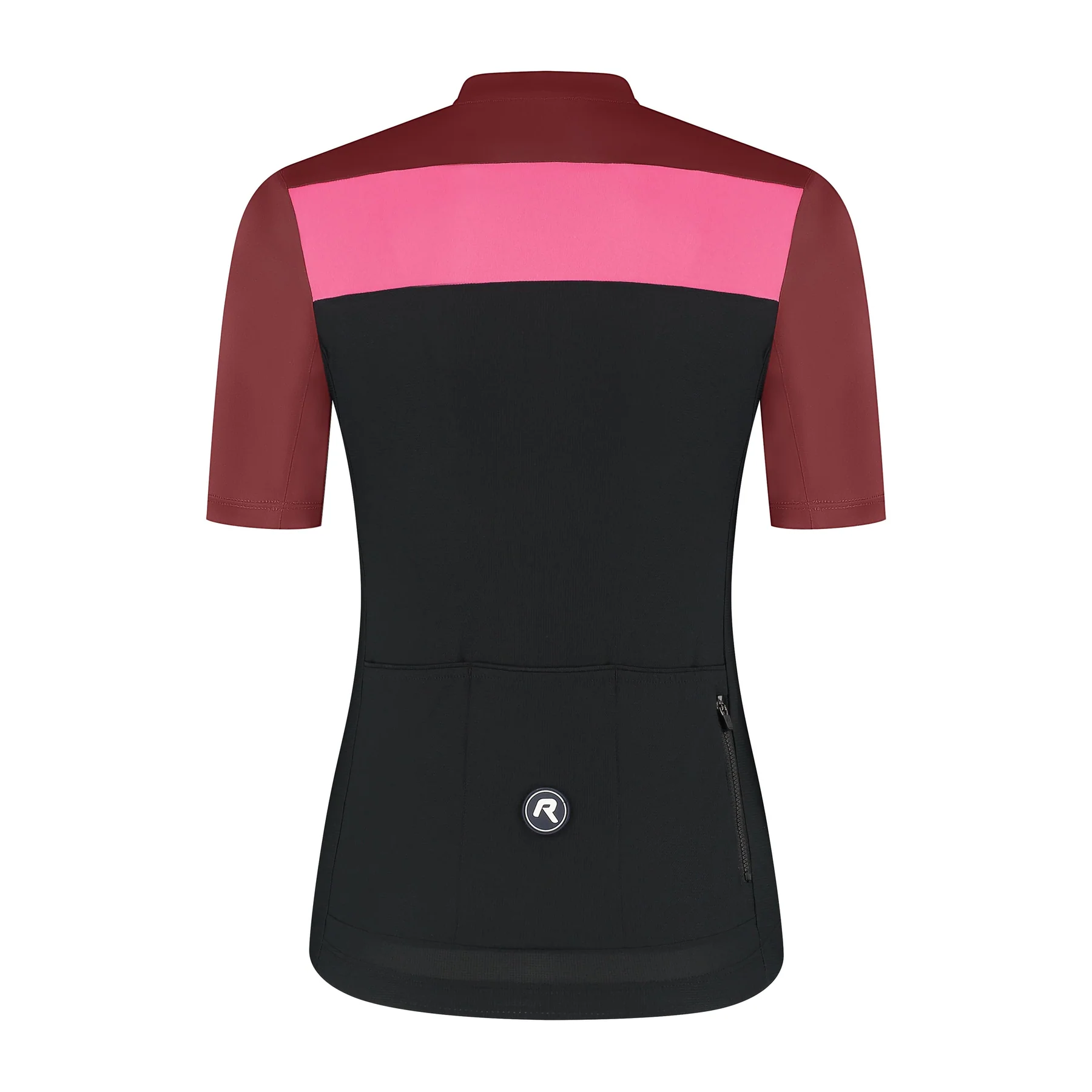 Rogelli Core Block Fietsshirt Dames - Zwart/Bordeaux/Roze - Afbeelding 2