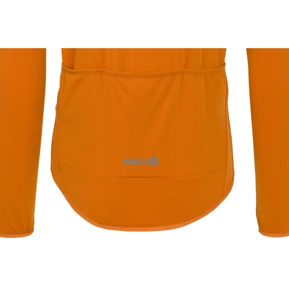 AGU Essential Thermo Fietsshirt Lange Mouwen Oranje Heren - Afbeelding 3