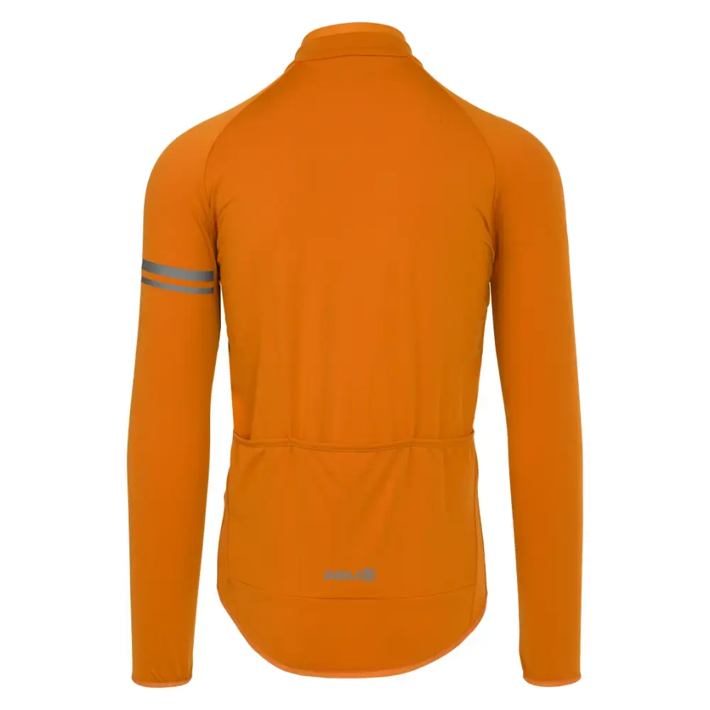 AGU Essential Thermo Fietsshirt Lange Mouwen Oranje Heren - Afbeelding 2