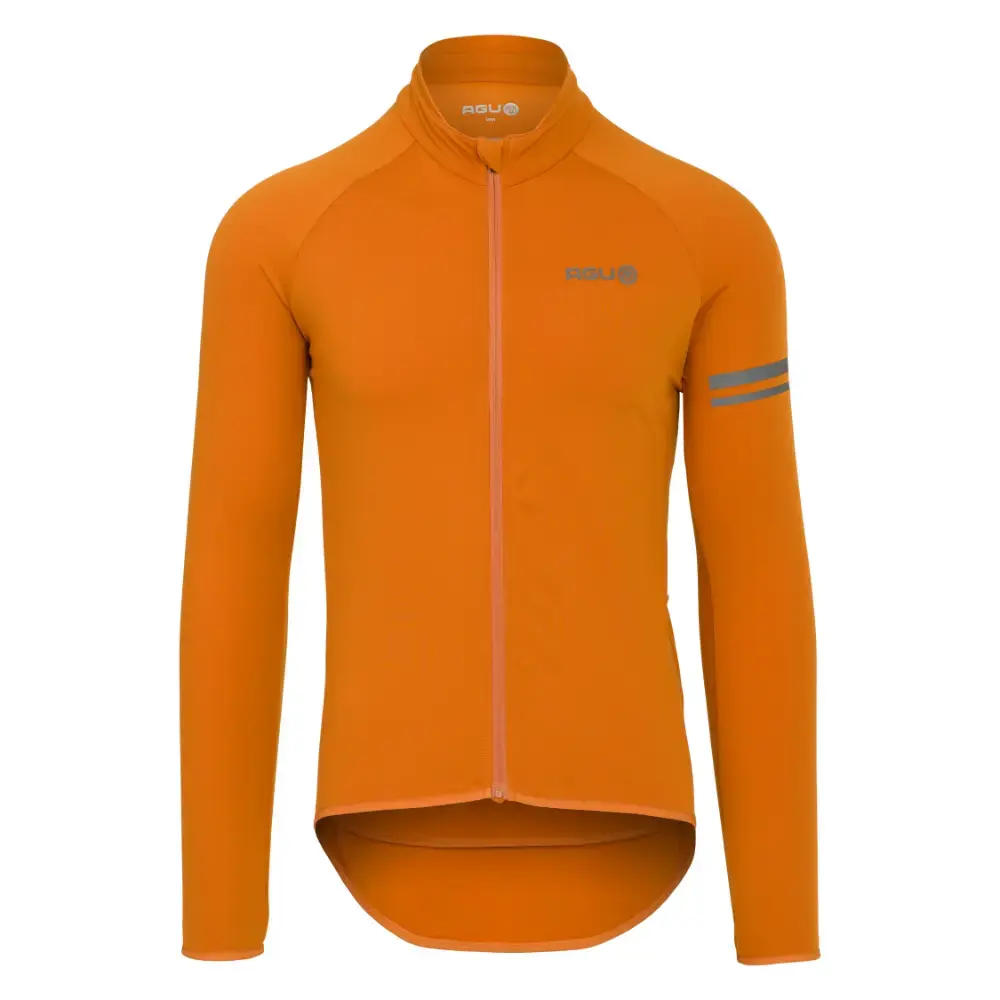 AGU Essential Thermo Fietsshirt Lange Mouwen Oranje Heren
