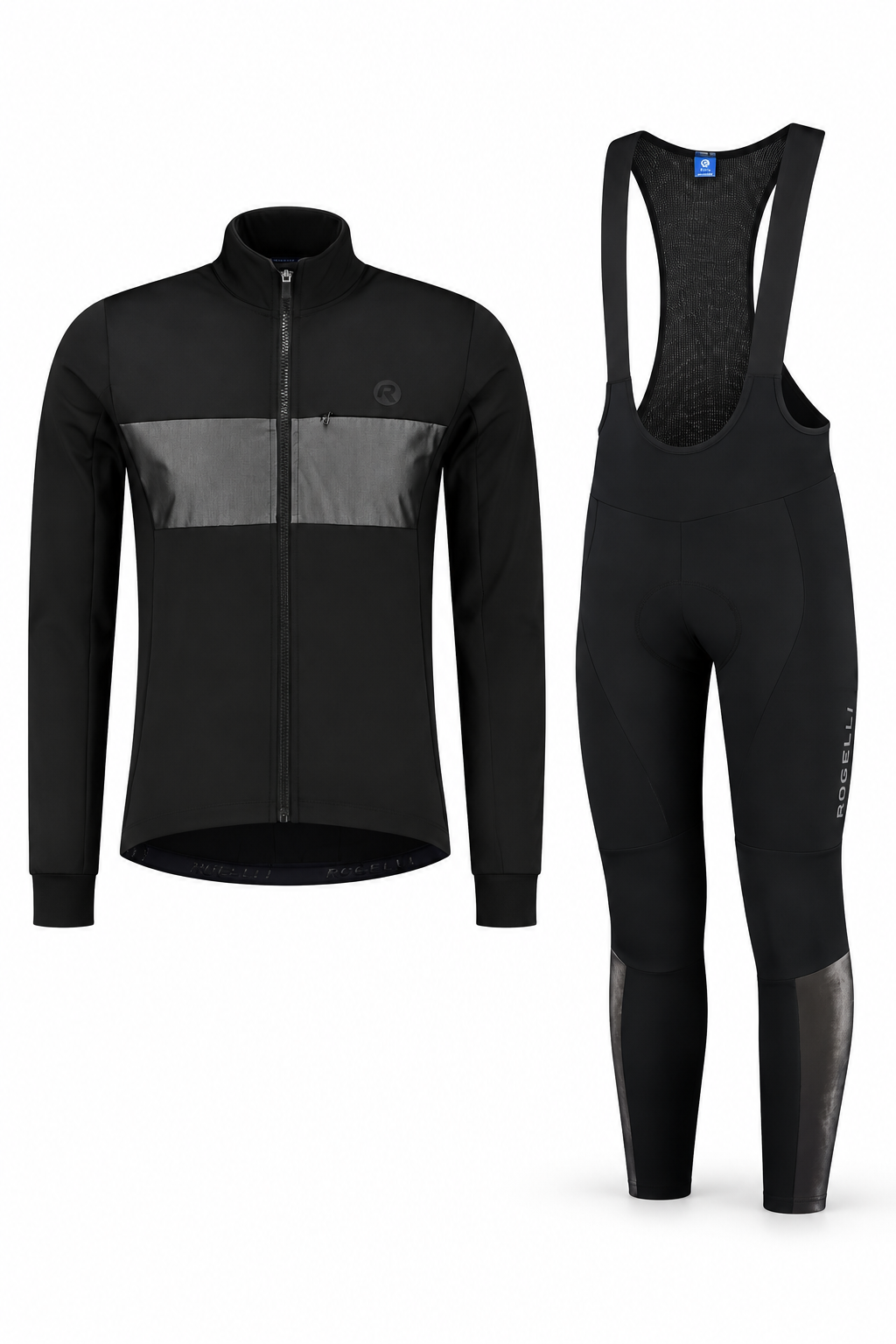 Rogelli Winterset Heren – Atqa Winterjack & Essential Hi-Vis Bibtight