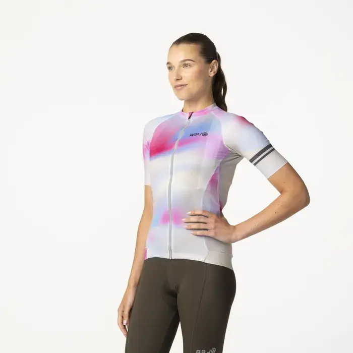 AGU Gradient Swirl Performance Fietsshirt Korte Mouwen Multicolor Dames - Afbeelding 3