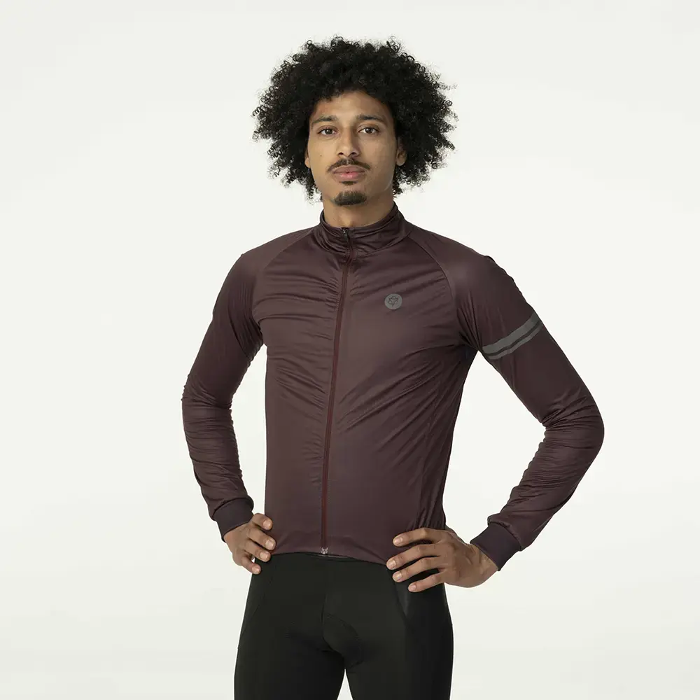 AGU Polartec Alpha Performance Fietsjack Donkerrood Heren - Afbeelding 2