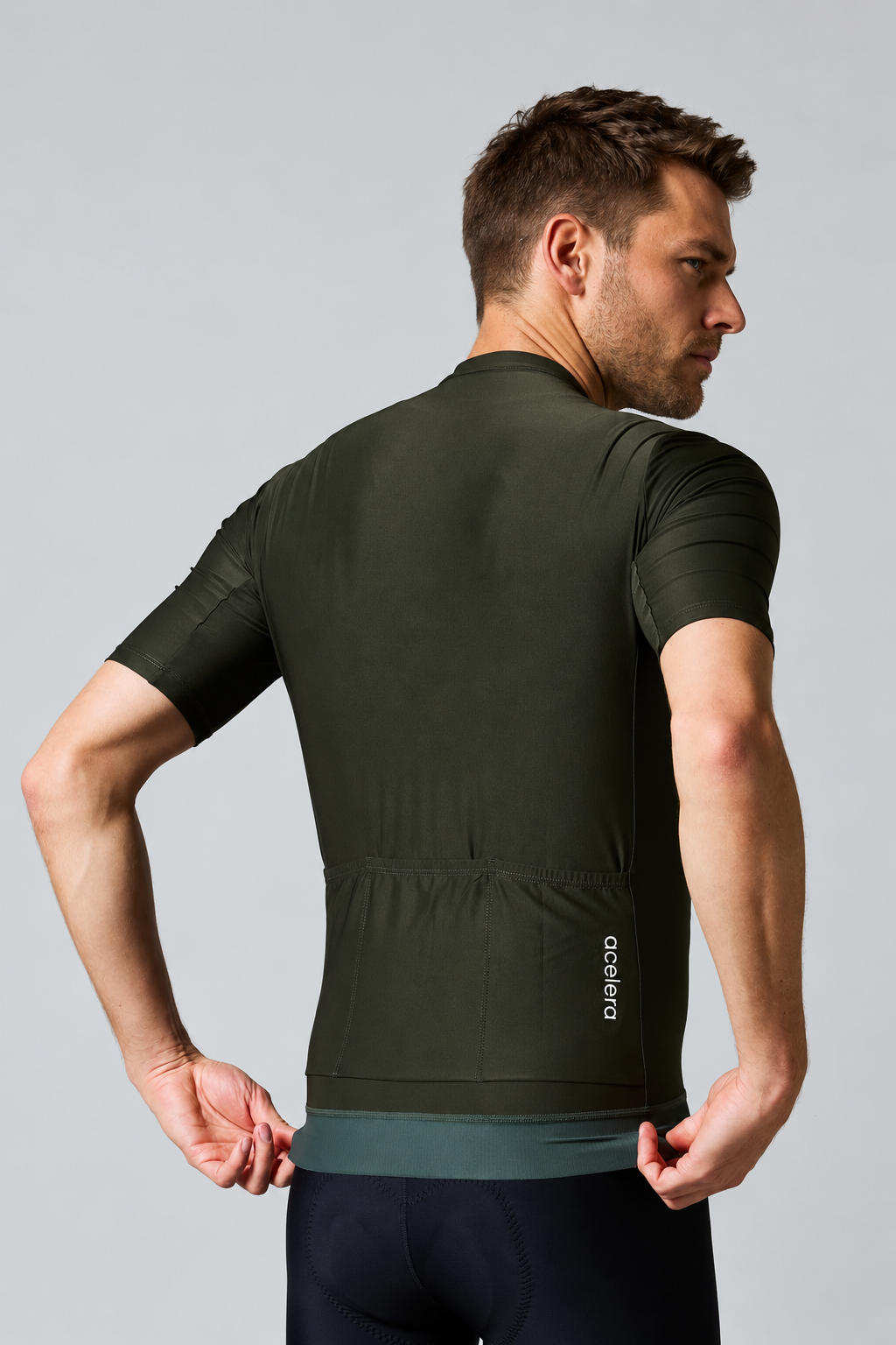 Acelera Heren Essential Fietsshirt Korte Mouw Groen - Afbeelding 2